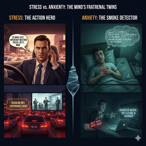 Understanding stress and anxiety are they same.
